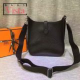 Hermes Black Evelyne GM Shoulder Bag