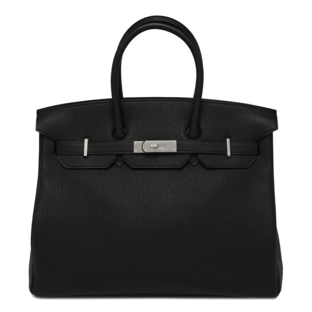 Hermes Birkin 35 Black Togo Bag