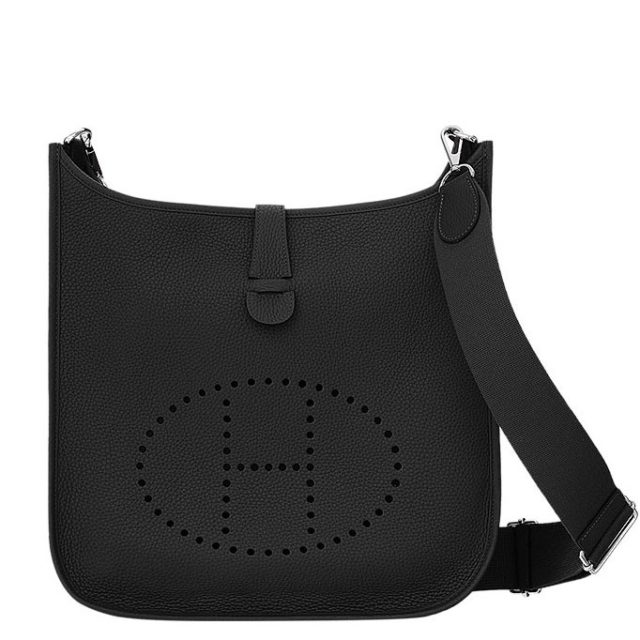 Hermes Black Evelyne GM Shoulder Bag