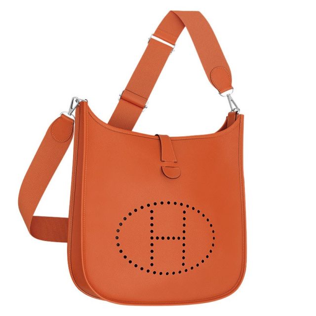 Hermes Orange Evelyne PM Shoulder Bag