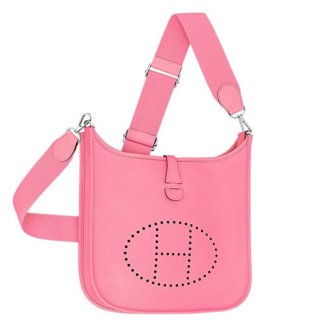 Hermes Pink Evelyne PM Shoulder Bag