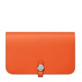 Hermes Dogon Orange Wallet