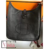 Hermes Black Evelyne PM Shoulder Bag