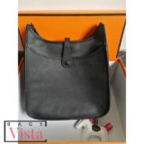 Hermes Black Evelyne PM Shoulder Bag