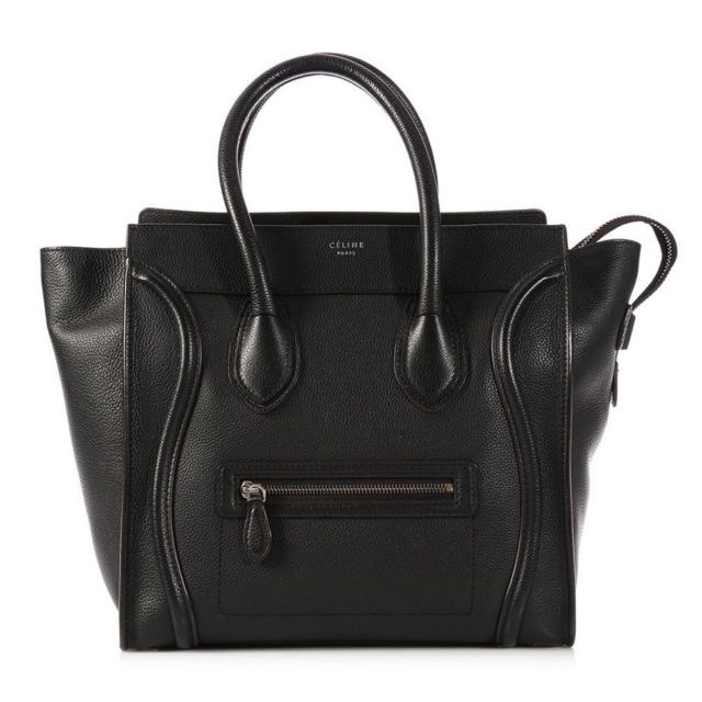 Celine Nano Luggage Black Bag