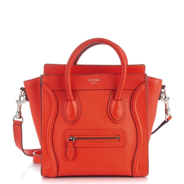 CELINE Nano Luggage Red