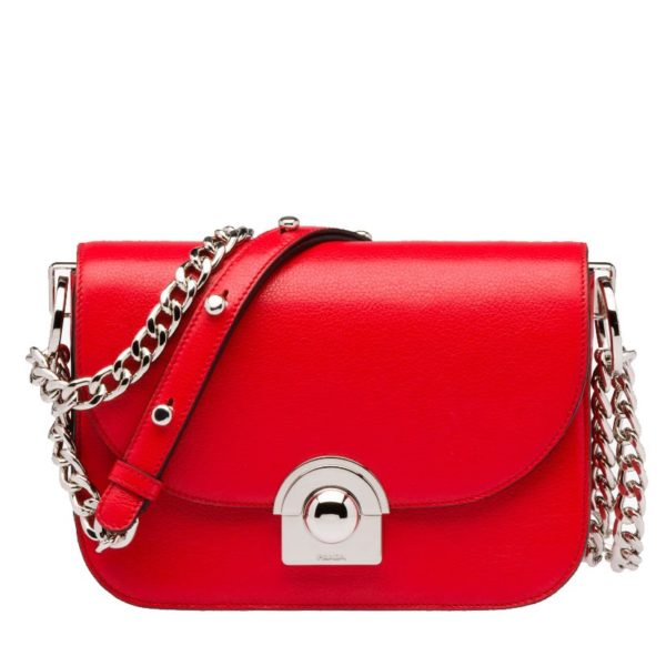 Prada Arcade Red Handbag