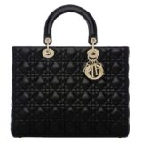 Lady Dior Large Lambskin Bag