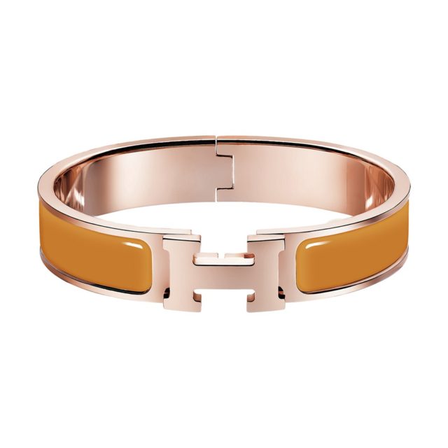 Hermes Yellow H Bracelet