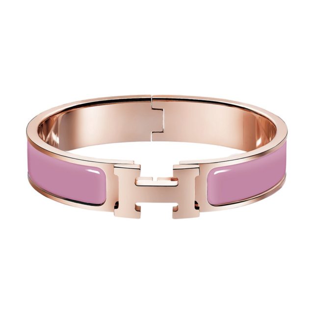 Hermes Pink H Bracelet