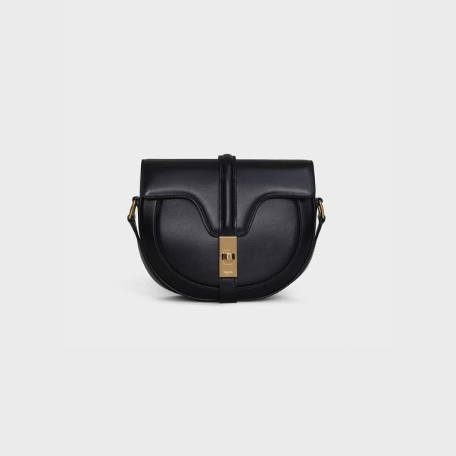 CELINE SMALL BESACE 16 BAG IN SATINATED CALFSKIN BLACK