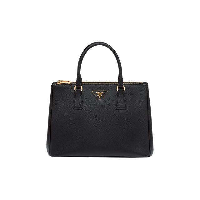 Prada Galleria Medium Saffiano Leather Bag Black